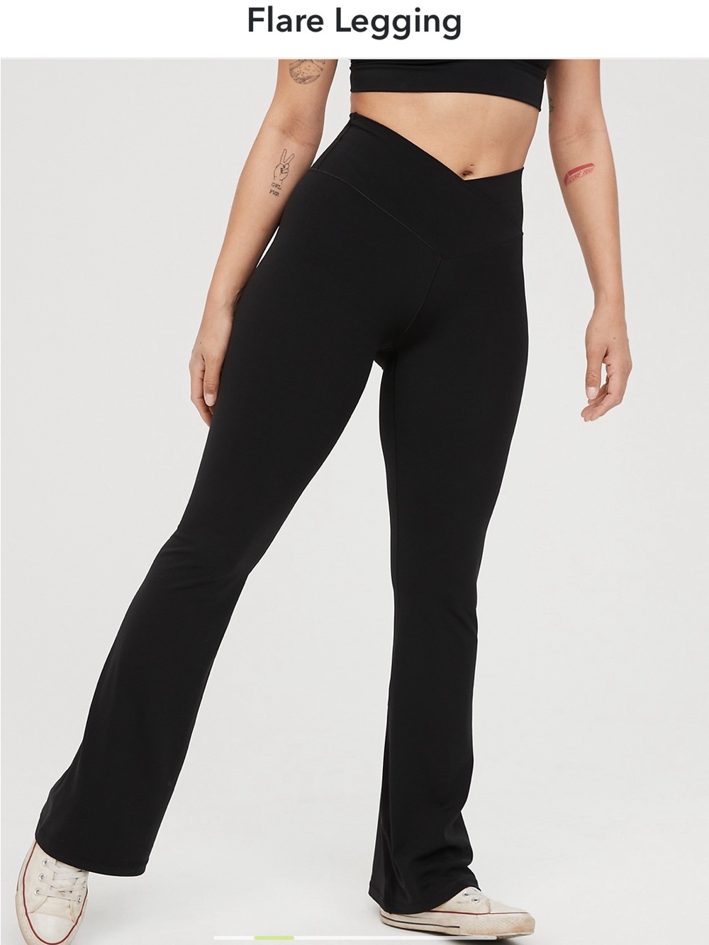 Offline by Aerie Real Me High Waisted Crossover Flare Legging